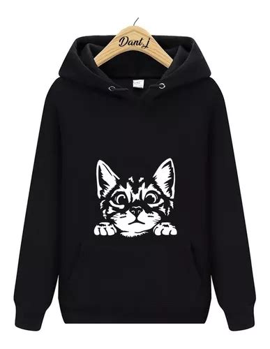 Blusa Moletom De Frio Canguru Gatinho Fofo Cat Animais Gato