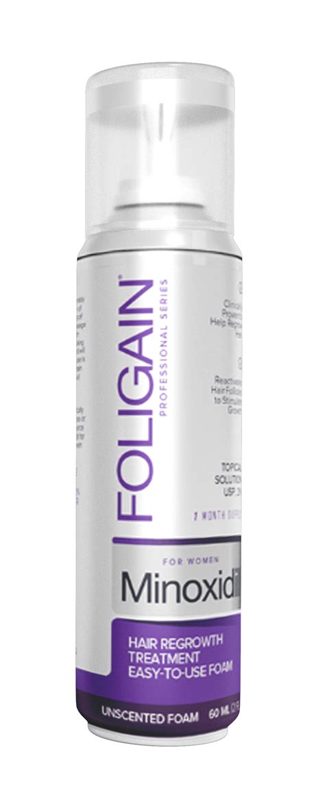 Foligain Minoxidil 2 Espuma Para El Crecimiento Del Cabello Para