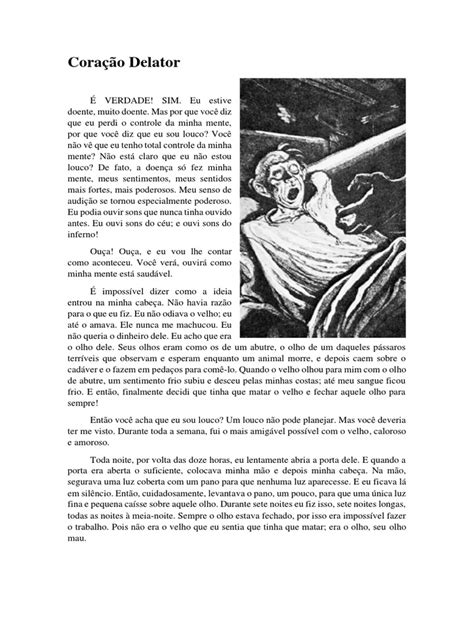 O Coração Delator Pdf - O Coração Delator - Por Edgar Allan Poe | PDF | Olho | Coração