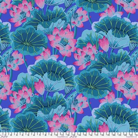 Lake Blossoms Blue Kaffe Fassett Collective Classics I Fenwick Fabrics