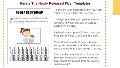 Free Printable Pull Tab Flyer Template Free Templates Printable