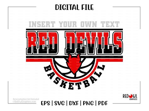 Basketball Svg, Red Devil Basketball, Red Devil Svg, Devil, Basketball ...