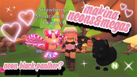 Making Neons And Megas Roblox Adopt Me Asmr Neon Black Panther