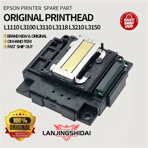 Original Epson Printhead L1110 L3118 L3110 L3210 L5190 L5290 L3115