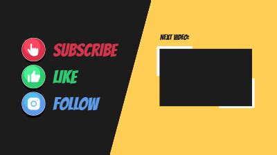 Free and Customizable YouTube End Screen Templates - Snappa