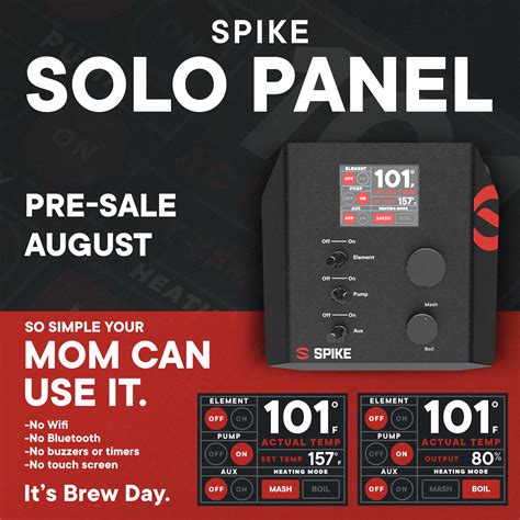 Spike Brewing - The Spike Solo Panel is so simple anyone...