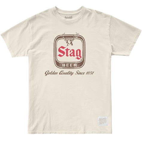 Stag Beer Logo Since 1851 Vintage Style T Shirt