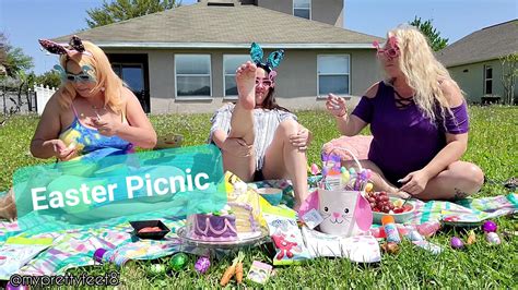 Easter Picnic With Goddess Rhonda And Heavenly My Pretty Feet Store Clips4sale