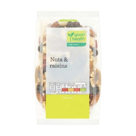 WAITROSE Nuts Raisins Mix 270g GO DELIVERY