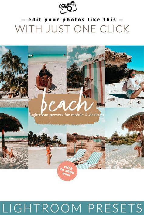 12 BEACH Presets Lightroom Mobile Mexico Preset Ibiza Beach Lightroom