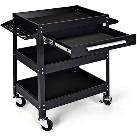 Topbuy Tool Cart Tray Rolling Tool Organizer With Drawer Industrial