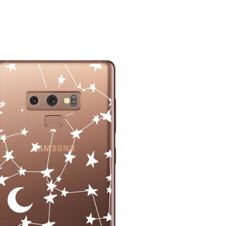 Lovecases Samsung Galaxy Note Gel Case White Stars And Moons