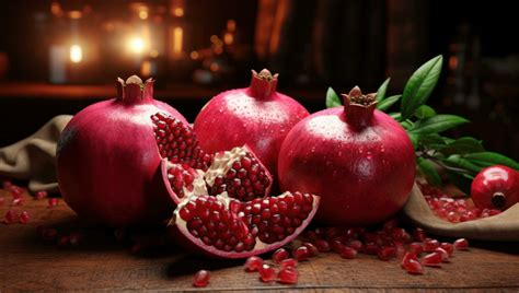 AI generated pomegranate has been used for many centuries in