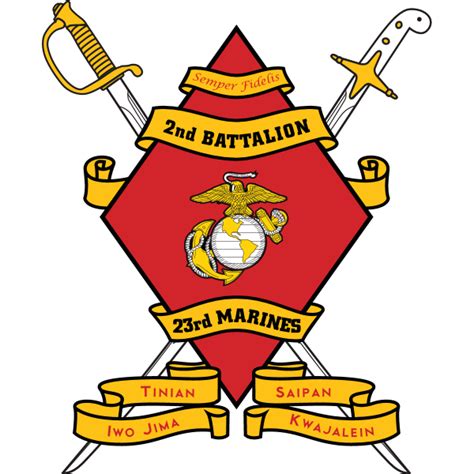 2nd Battalion 23rd Marine Regiment Usmcr Logo Download Png