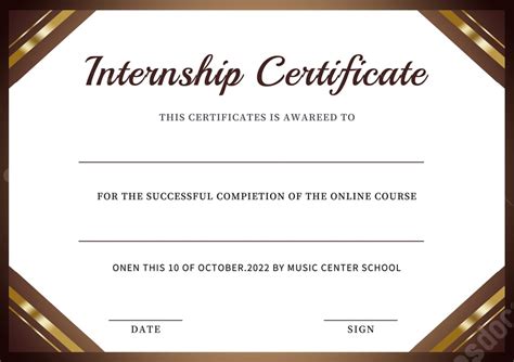 Free Internship Certificate Templates In Microsoft Word And Google Docs ...