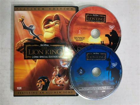 Walt Disney S The Lion King DVD 2003 2 Disc Set Platinum Ed