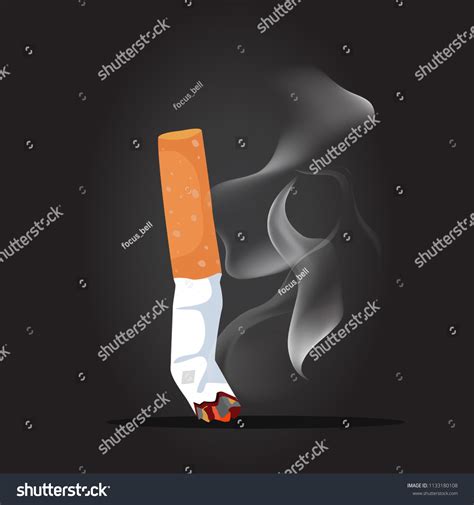 Cigarette Smoke Background Stock Vector (Royalty Free) 1133180108 ...