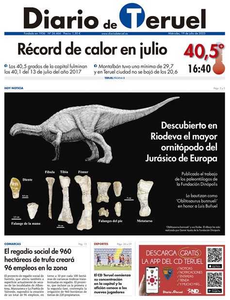 Diario de Teruel on Twitter La portada del miércoles https t co