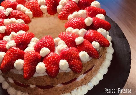 Patissi Patatta Angel Cake Aux Fraises