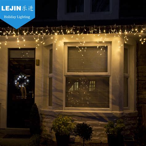 Led Icicle Light String Led Window Curtain String Light Warm White