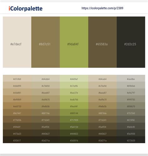 13 Latest Color Schemes with Shadow And Olive Green Color tone ...