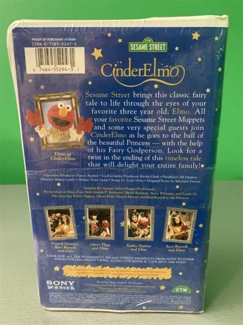 Cinderelmo Vhs Sesame Street New Sealed Muppets Elmo Clamshell