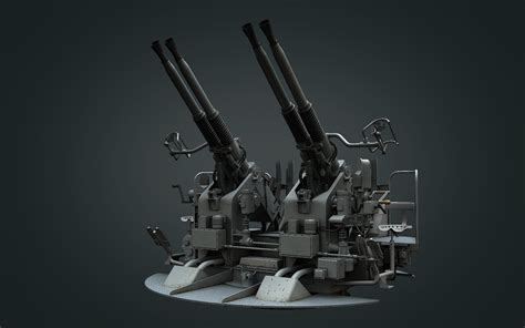 Barbu Gabriel Bofors 40 Mm Aa Naval Gun