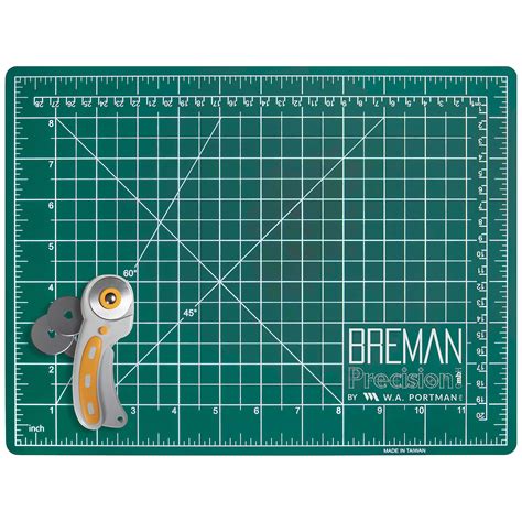 WA Portman 9x12 Inch Self Healing Cutting Mat and Rotary Cutter Set ...