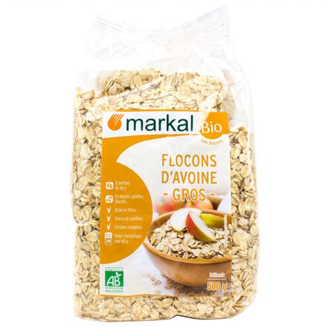 Markal Gros Flocons D Avoine Bio 500g Coopnature