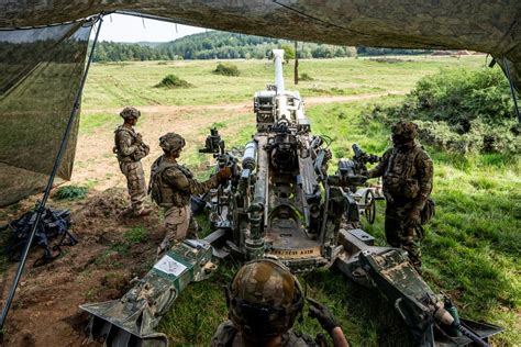 DVIDS Images Field Artillery Crews Set Up Positions At Saber