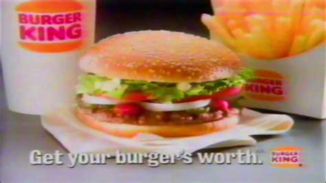 Retro Burger King Commercial 90s Whopper Beat The Big Mac Youtube