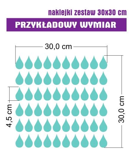 Naklejki Kropelki Zestaw 60 Sztuk Nr 1 Dla Dzieci Wikam Naklejki