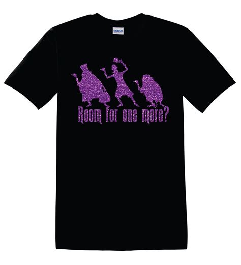 Gildan Haunted Mansion Room For One More Disney T Shirt Black Etsy