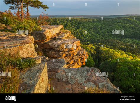 Petit Jean State Park Arkansas Overlook Above Cedar Creek And The