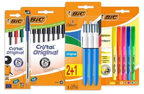 Bic Pens 10 Cristal Original Black Pens 5 Cristal Original Colouring