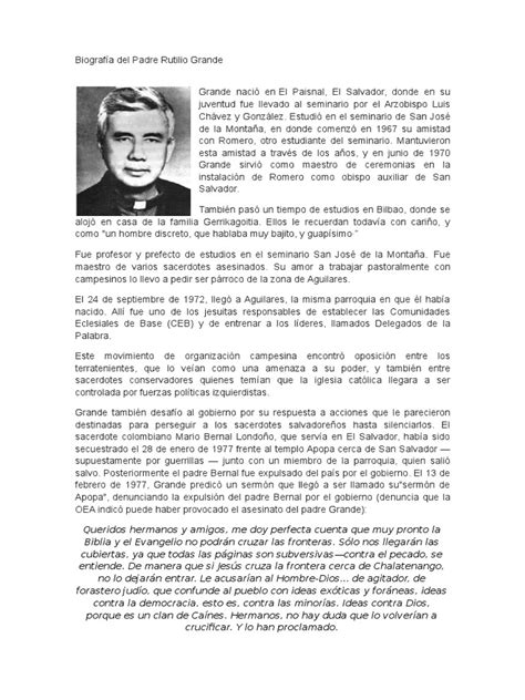 PDF Biografía Del Padre Rutilio Grande DOKUMEN TIPS