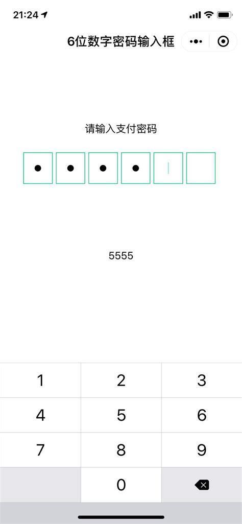 如何实现一个6位数的密码输入框 微信开放社区