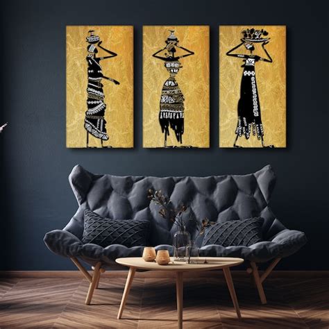 African Art Canvas Etsy