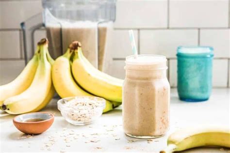 Banana Oatmeal Smoothie Healthy Delicious Breakfast