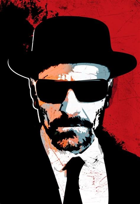 Original Fan Art Illustration Of Heisenberg By Mediagraffitistudio