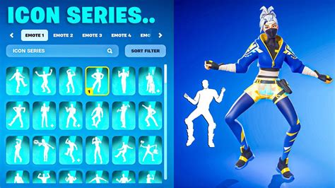 ALL ICON SERIES DANCES EMOTES IN FORTNITE YouTube