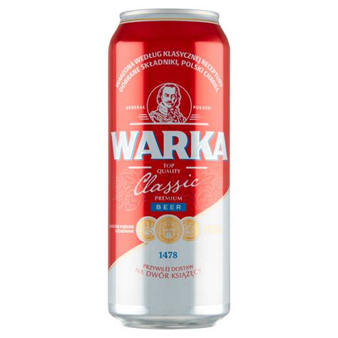 WARKA CLASSIC LAGER ALC 5,2% BEER CAN 500ML - Smakołyk - Polish grocery ...