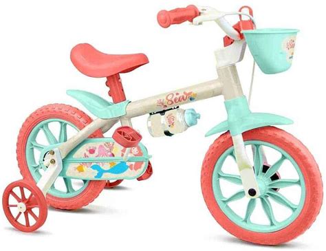 Bicicleta Sea Feminina Aro 12 Nathor Multicor Promotop