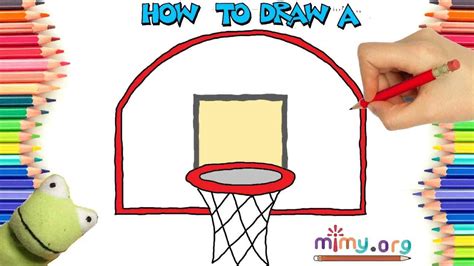 How To Draw A Basketball Hoop Step By Step Very Easy Easy Drawing