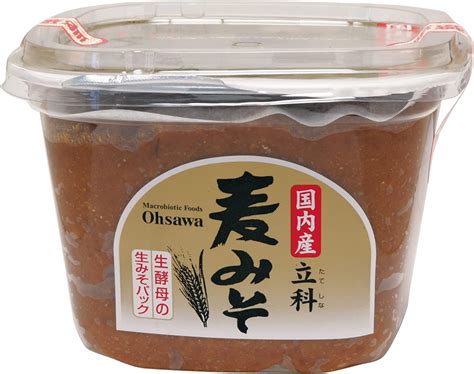 Jp オーサワジャパン 国内産立科麦みそ 750g ケース12個入り 食品・飲料・お酒