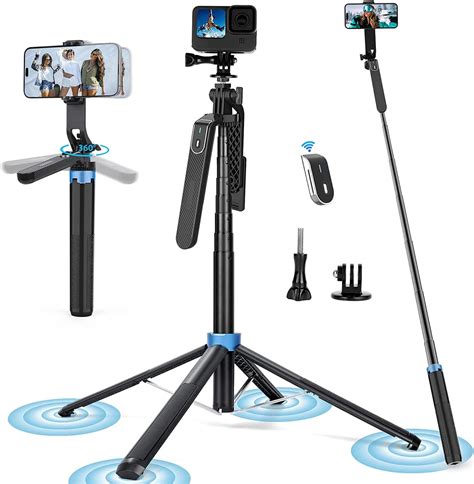 Selfie Stick Tripod Extendable All In One Phone Tripod Integrated With