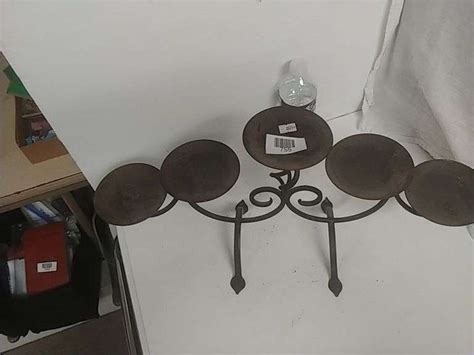 Wrought Iron Candle Holder - Trice Auctions