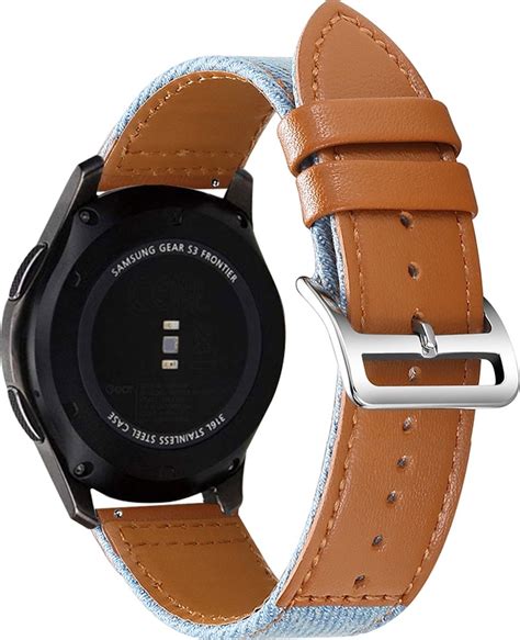 Mobigear Denim Huawei Watch Gt Pro Mm Bandje Echt Leer