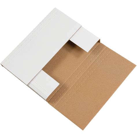 12 1 8 X 9 1 8 X 2 White Deluxe Easy Fold Mailers