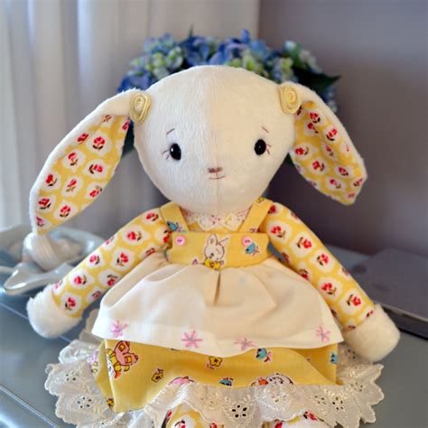 Pdf Sewing Pattern Bunny Rabbit Soft Toy Stuffed Doll Etsy